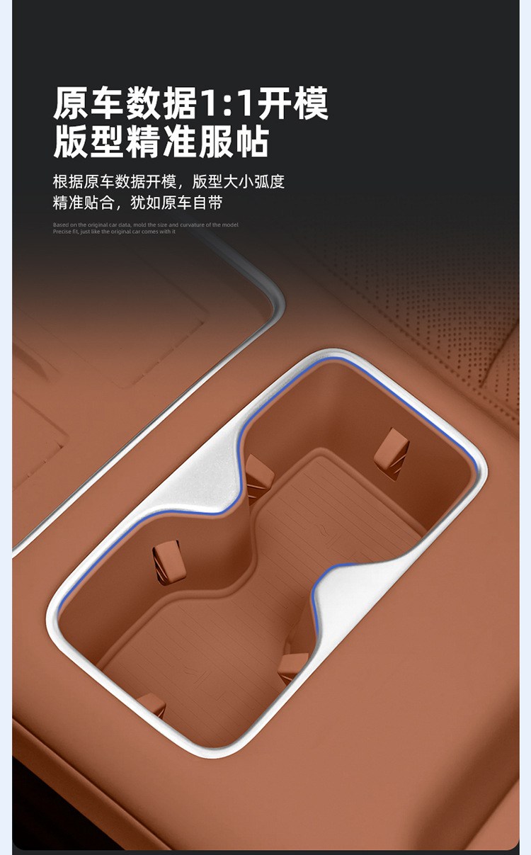 Suitable for 25 Models of Fang Cheng Bao Ti7 Wireless Charging Silicone Anti-Slip Mat, Central Control Water Cup Holder, Car Accessories Modification Parts
