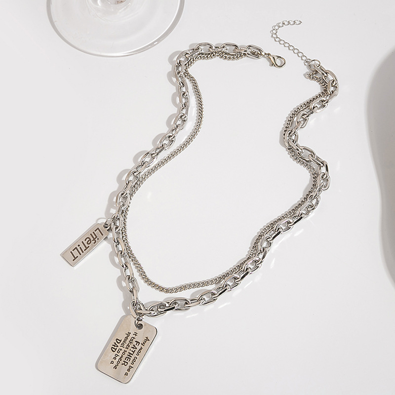 Frau Mode Geometrisch Legierung Halskette Überzug Halsketten display picture 4