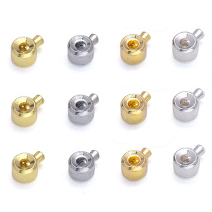 3.2mm color protection 18K copper plated gold necklace buckle diy handmade bracelet closing clip pressure cooker positioning beads