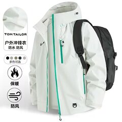 外贸新款户外防风防水冲锋衣外套男春秋季潮牌登山服情侣工装夹克