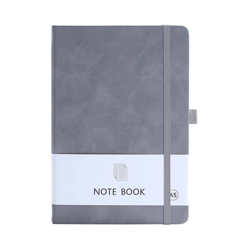 Cross-border exclusive for a5 leather strap notebook custom printable logoA6 simple business strap this in stock wholesale