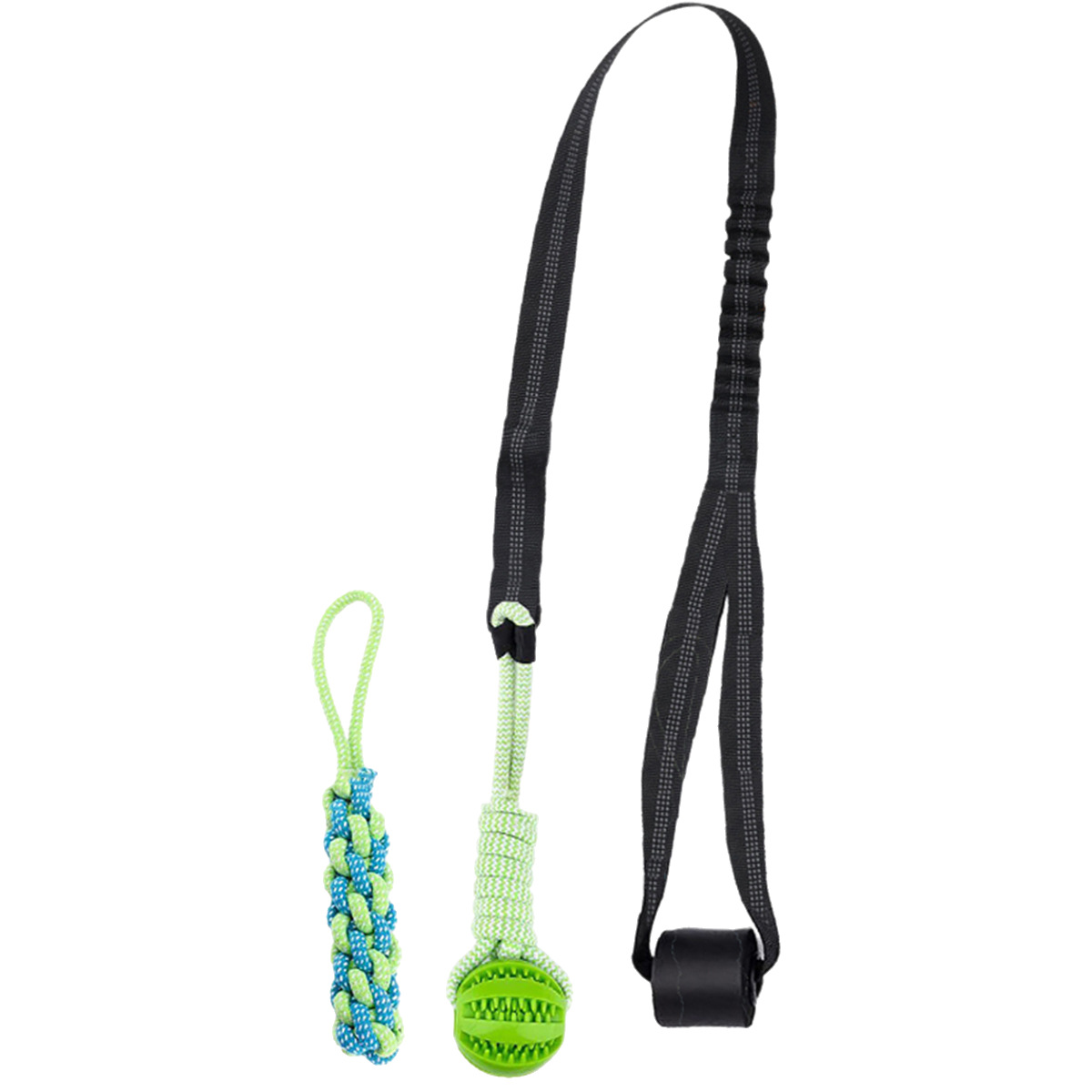Pet Interactive Chew Toys Popular Teething Cleaning Rope Dog Outdoor Indoor Tug of War Bite Resistant Ball_voghion.com