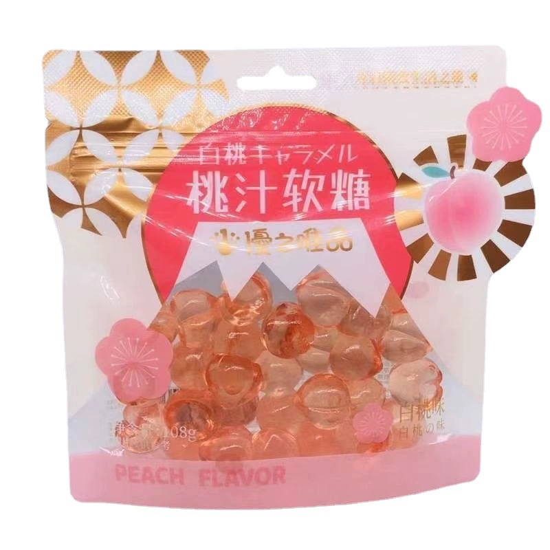 Youzhi Vipshop фруктовый сок фадж 108г вкус белого персика мякоть фруктовая конфета QQ сахар повседневная сеть красная закуска оптом