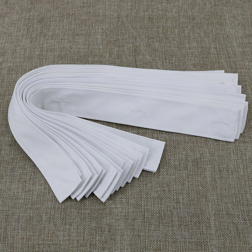 Winter uniform collar, white collar lining, white collar strip, green collar, knitted flannel cotton, anti-dirty, washable white collar