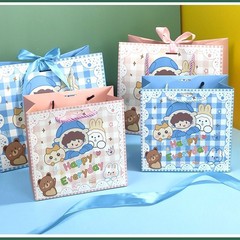 新しい楽しい一日誕生日プレゼント袋プレゼント袋お土産袋高級感卒業漫画子供手提げ袋プレゼント袋
