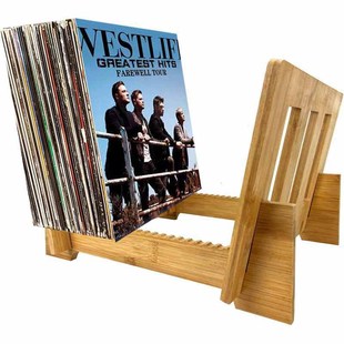 Custom American Retro Vinyl Record Rack Wooden Album Record Display Wooden Rack Factory Wholesale