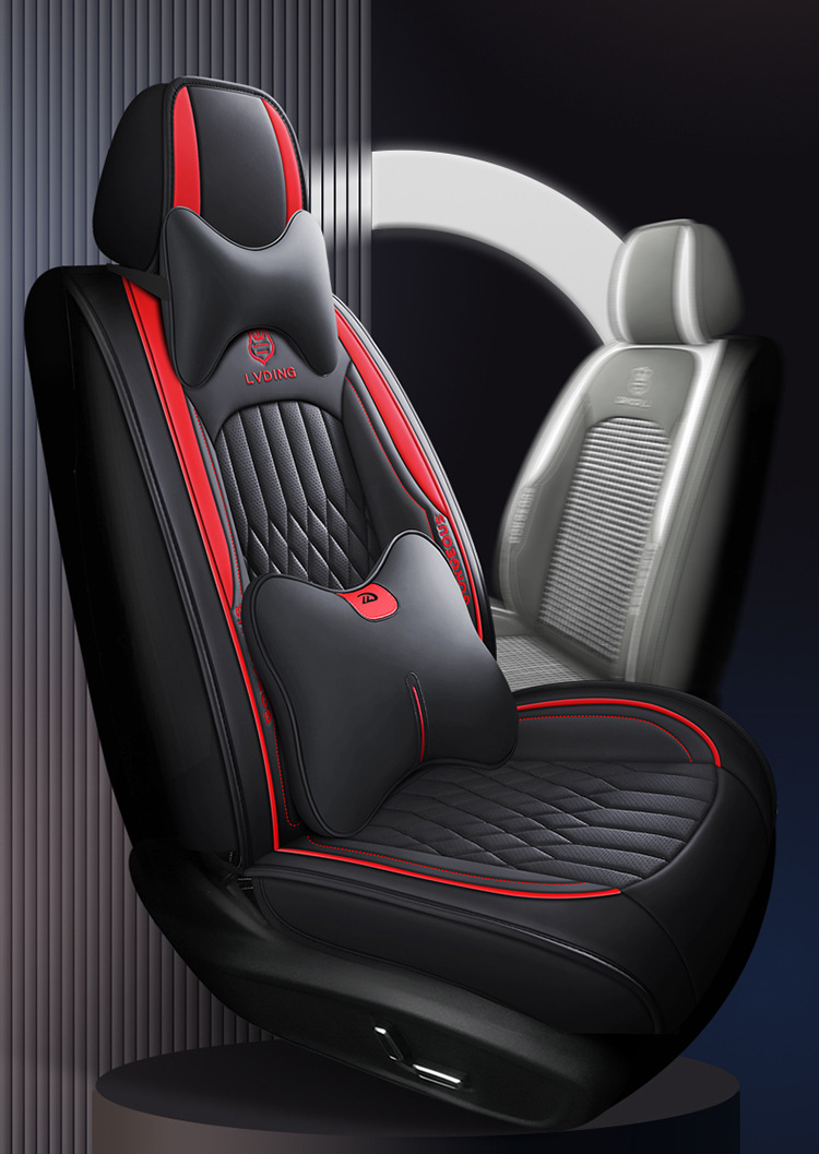 Leather Car Seat Cushions for Five Seats, Cross-Border Export Manufacturers, Four-Season Suitable Car Supplies Seat Cushions, Seat Covers Wholesale