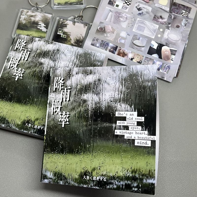 降雨確率ステッカーブックインニッチ高価値DIYハンドブック装飾ステッカー雰囲気イン韓国ステッカーブック|undefined