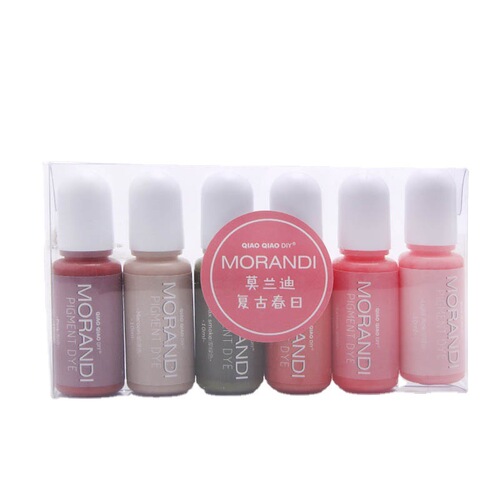 Morandi spring, summer, autumn and winter color series 6-color set diy color mixing oily color essence crystal glue foreign trade manufacturer direct sale