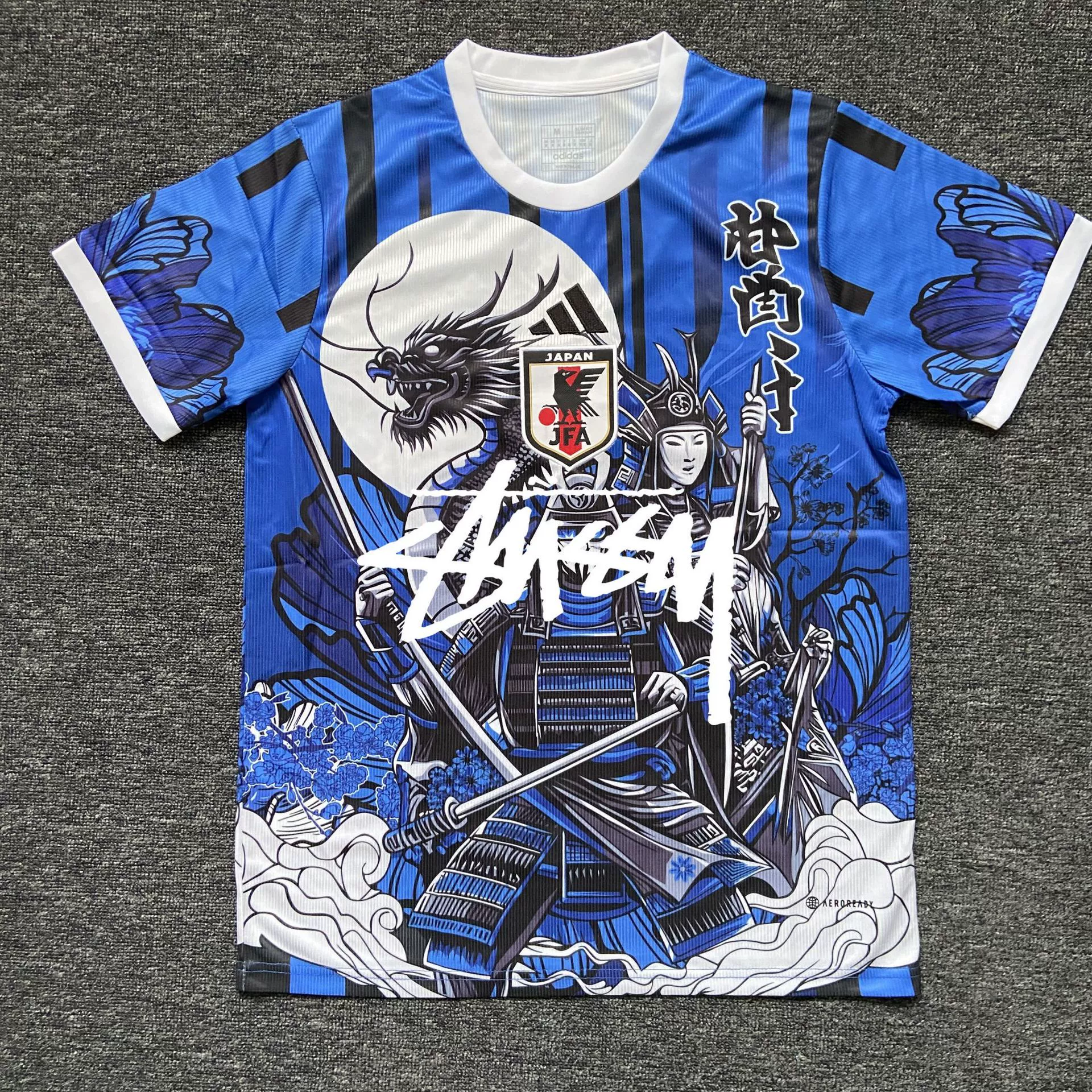 Футболка в японском стиле Stussy версия фанатский комплект джерси аниме Y3 японский самурай Гоку тренд совместное брендинг