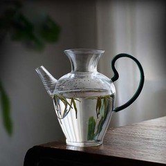 日式仿古宋氏加厚玻璃大號泡茶壺執壺公道杯勻杯分茶器