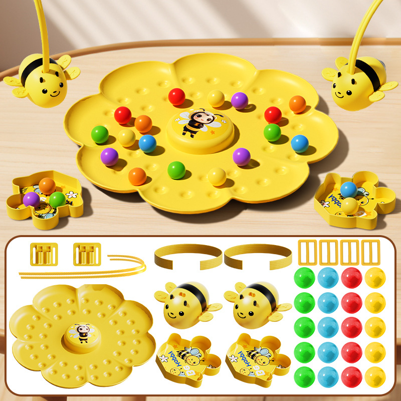Aventura de recolección de perlas de abejas transfronterizas pesca con perlas magnéticas juego de mesa fiesta interactiva entre padres e hijos juguetes educativos de educación temprana