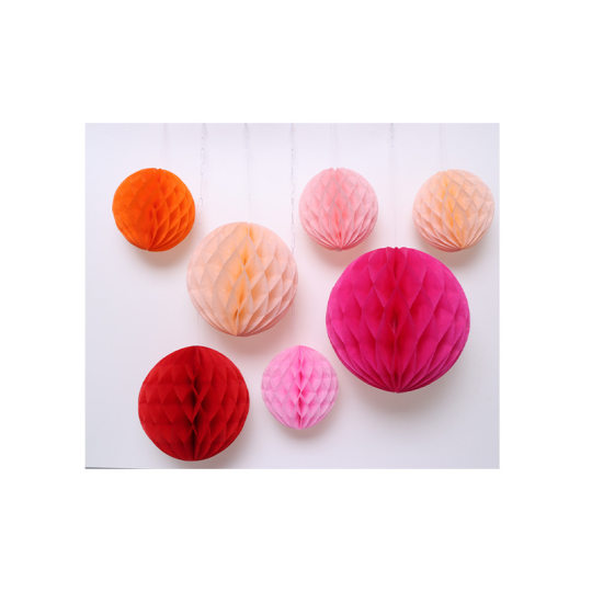 Wedding honeycomb ball pendant wedding room living room bedroom corridor wedding decoration honeycomb ball lantern New House layout suit
