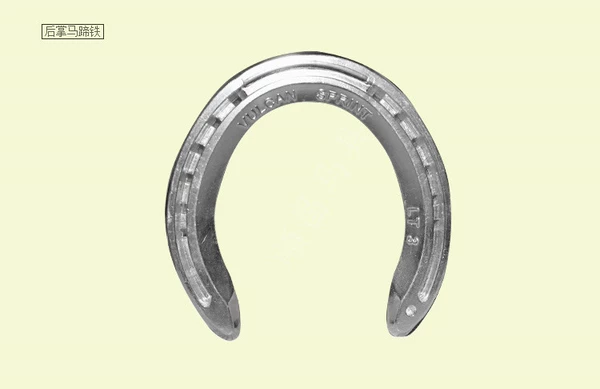 Imported No. 2 VULCAN horseshoes (pair of back paws)