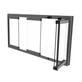 阳光房阳台封窗推拉折叠窗玻璃落地折叠门铝合金门窗无框封阳台