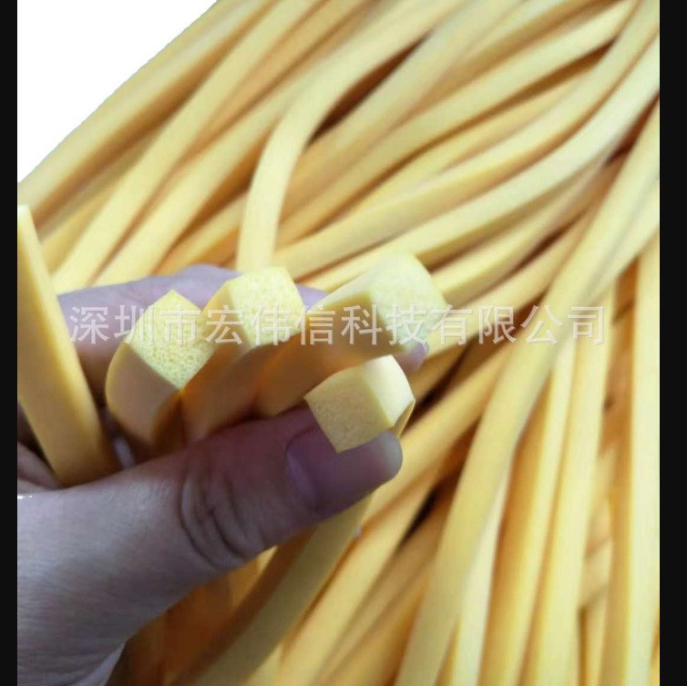 厂家直销硅胶发泡优质特大方形实心发泡条密封圈耐高低温柔软性强
