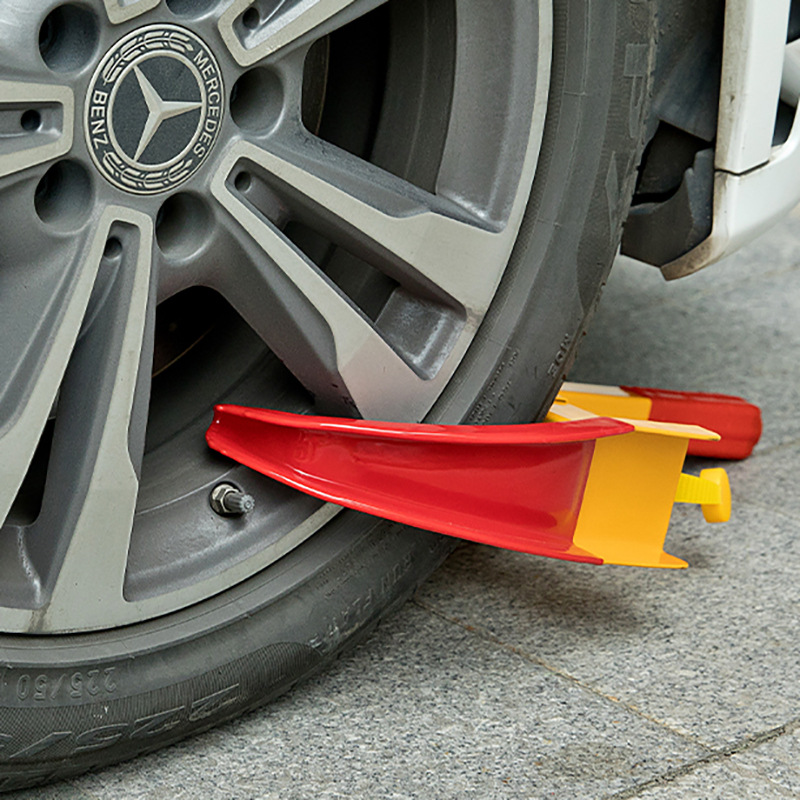 Car Tire Lock, Thickened Car Lock Device, Wheel Lock, Universal Car Lock, Anti-Theft Lock, Property Lock, Horn-Shaped Clip Lock