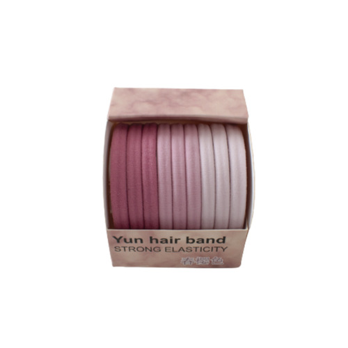 New gradient colorful box package hair tie headband simple hair clip hair tie hair accessory wholesale Korean/Japanese hair accessories