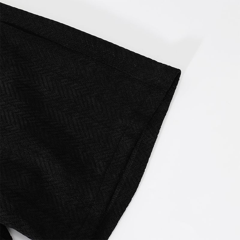 Herren Shorts Aus Eisseide Jacquard Muster Locker Sommer Freizeithose_voghion.com