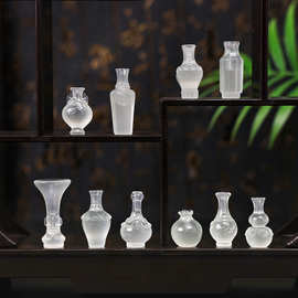跨境新品微景观创意仿真夜光花瓶造景 diy装饰品桌面小摆件万圣节