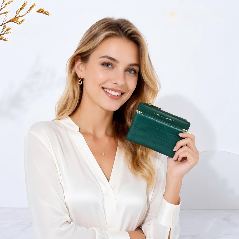 Buckle 80% off Small Wallet Wholesale Women's Short Crocodile Pattern Wallet Cross-Border Trend Кошелёк Buckle 80% off Small Wallet Wholesale Women's Short Crocodile Pattern Wallet Cross-Border Trend Кошелёк