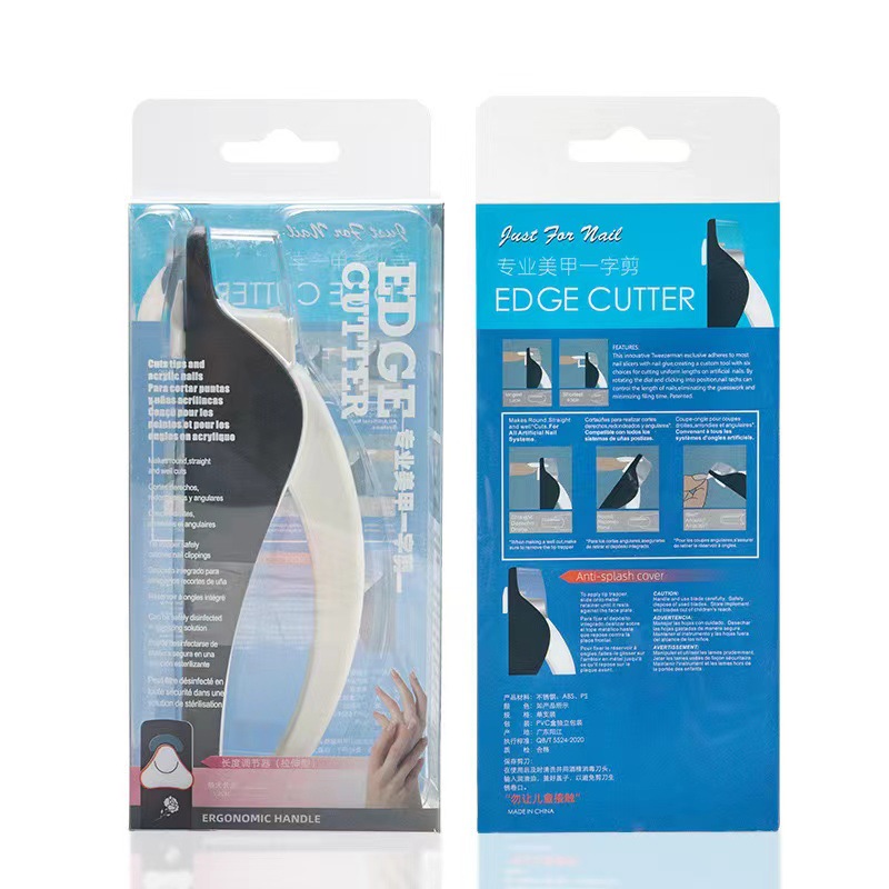 Nuevas tijeras de manicura multifuncionales diy tijeras de uñas francesas anti-splash tijeras portátiles ajustables de posicionamiento tijeras en U