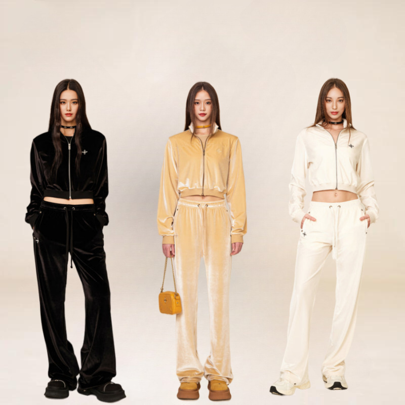Smfk Wandering Velvet Training Jacket + Wandering Velvet Training Pants Set