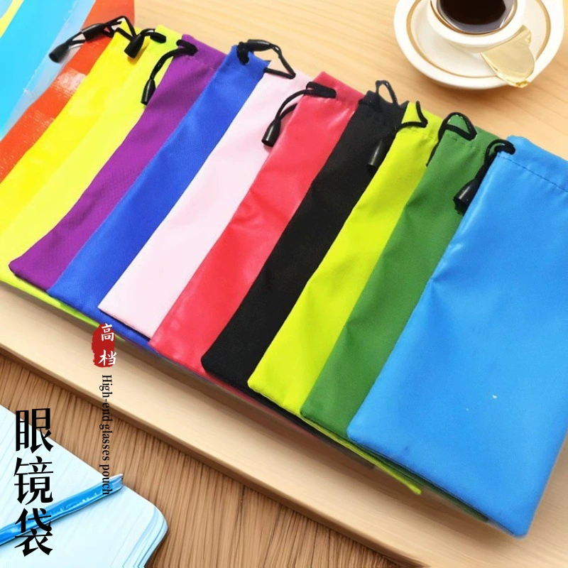 Спотовые очки сумка из ткани сплошной цвет микрофибры шнурок сумка для хранения солнцезащитные очки солнцезащитные очки