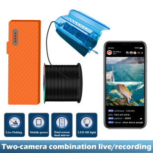 Fishermen Commune Fishing Live Streaming 50m Visual Fish Finder Underwater Camera Recorder