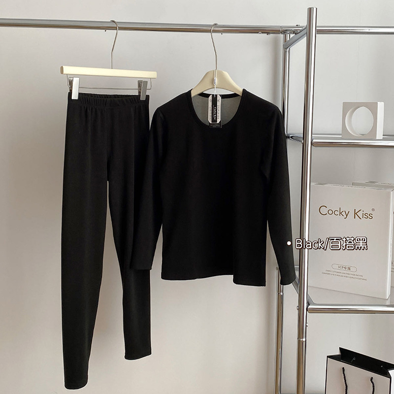 Engrosamiento de las mujeres pantalones otoño caliente delgado sin costuras adelgazamiento más tamaño inferior ropa interior cómodo Otoño e Invierno manga larga
