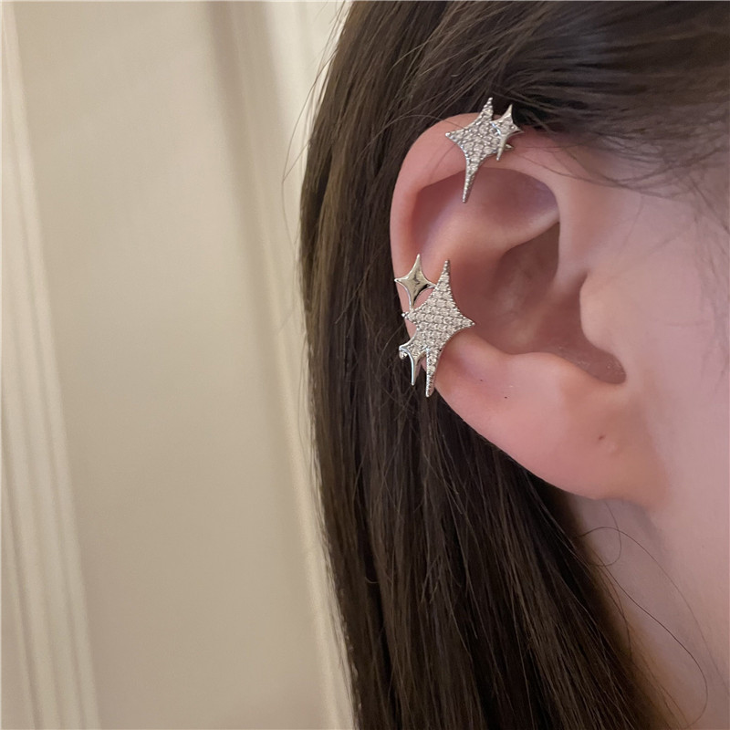Fashion Star Ear Clip Earrings Fashion Personalized Ear Bone Clip Earrings Accessories Wholesale display picture 1