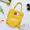 Shopping bag, capacious shoulder bag, brand backpack for leisure, Korean style, wholesale