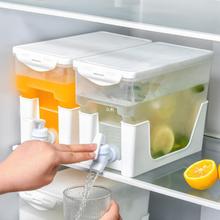 日本冷水壶带龙头冰箱家用装冰水饮料桶水果茶耐高温凉水壶大容量