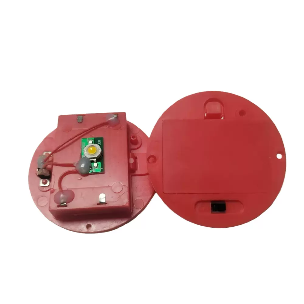 圆形七号玩具电池盒 led灯串灯3节7号电池盒带开关白色带盖三节