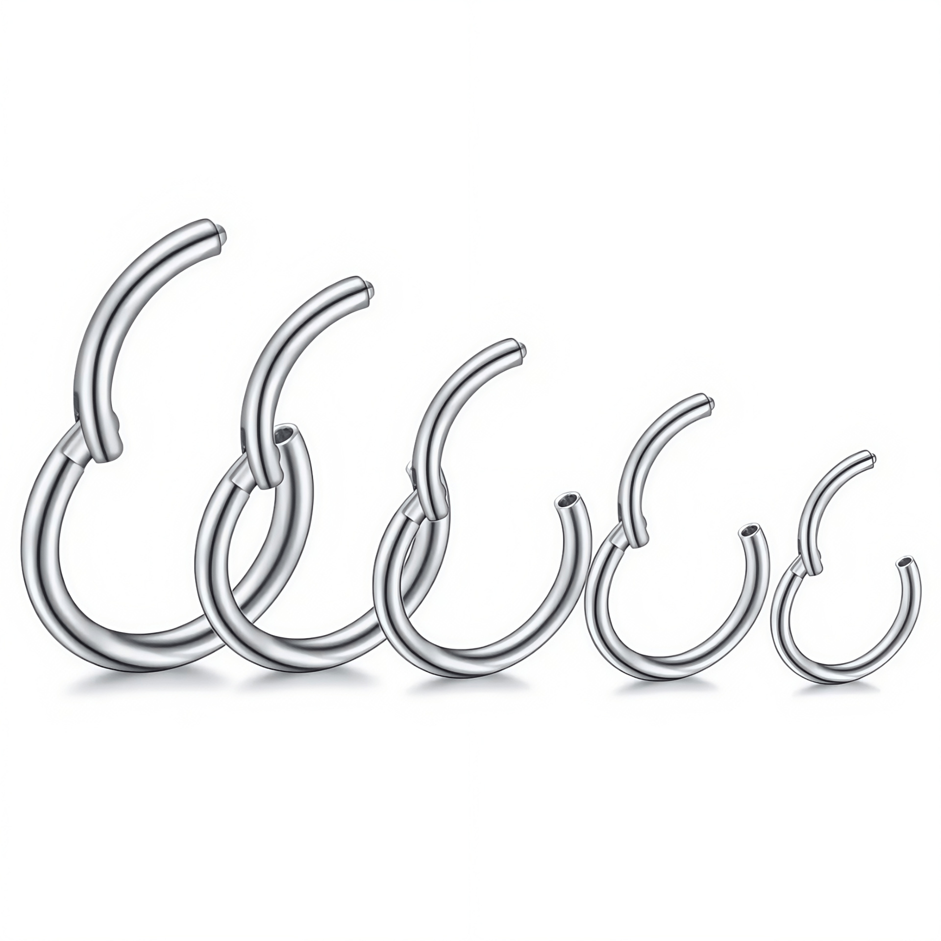 G23 Titanium Seamless Nose Ring Closed Hoop Earring F136 Titanium Alloy Piercing Jewelry detail image 8