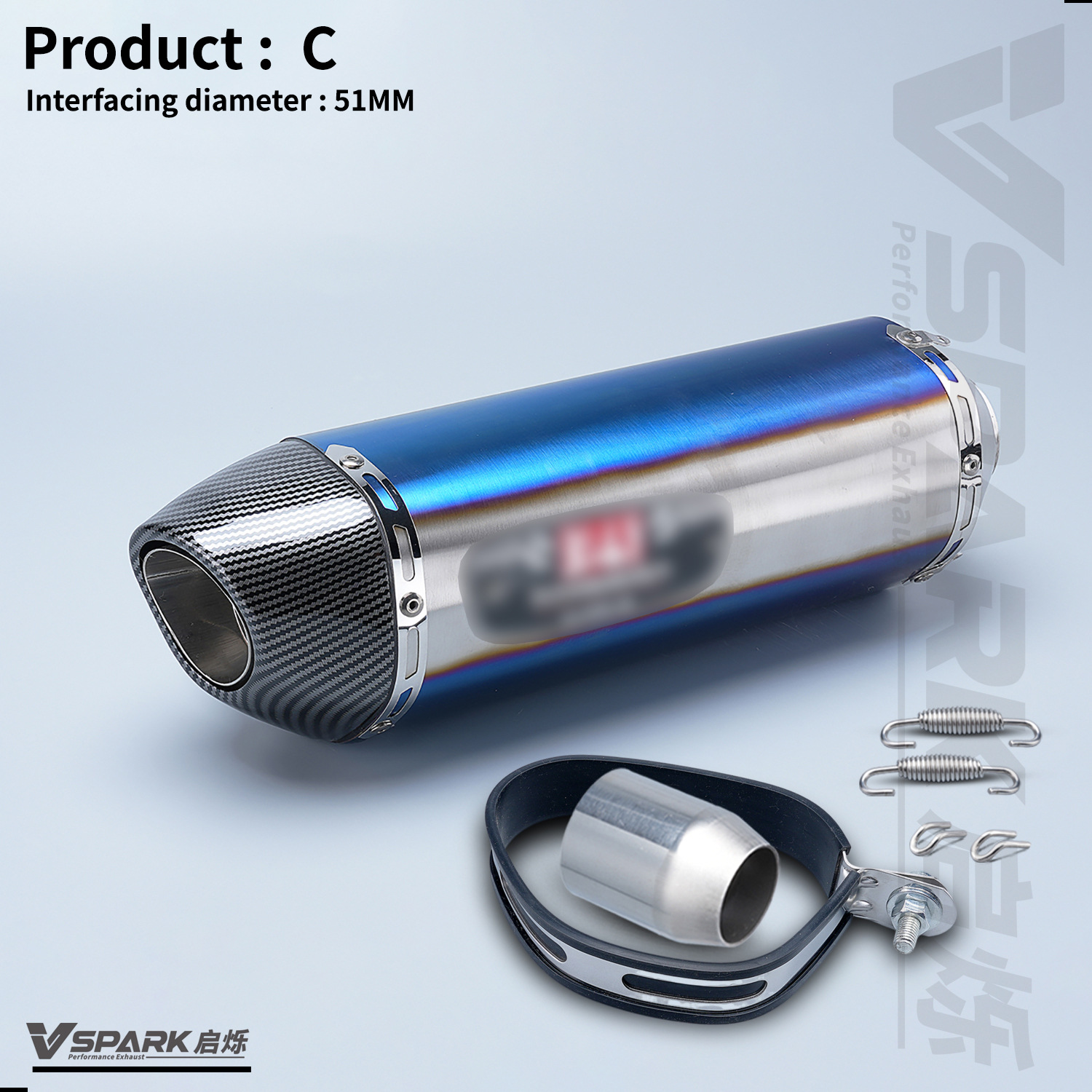 Motorcycle Modified Exhaust Pipe Universal Model 650Nk 450Sr R3 Zx4R Silencer R77 Exhaust Yoshimura Tail Section