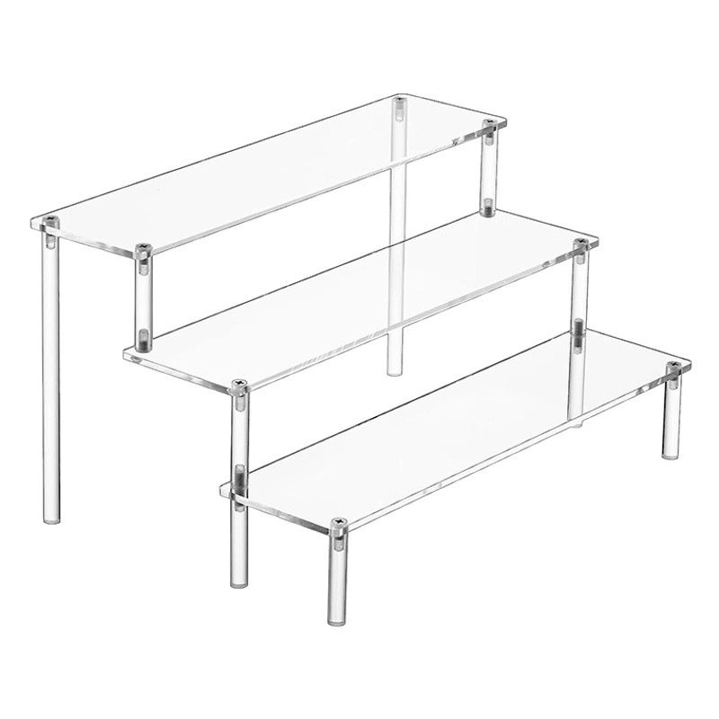 Акриловый держатель ювелирных изделий парфюмерный держатель прозрачный трехслойный стояк
