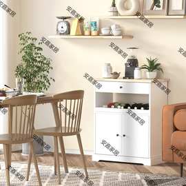 水柜柜橱柜储物柜厨房靠墙柜置收纳边酒柜柜子客厅茶水跨境亚马逊