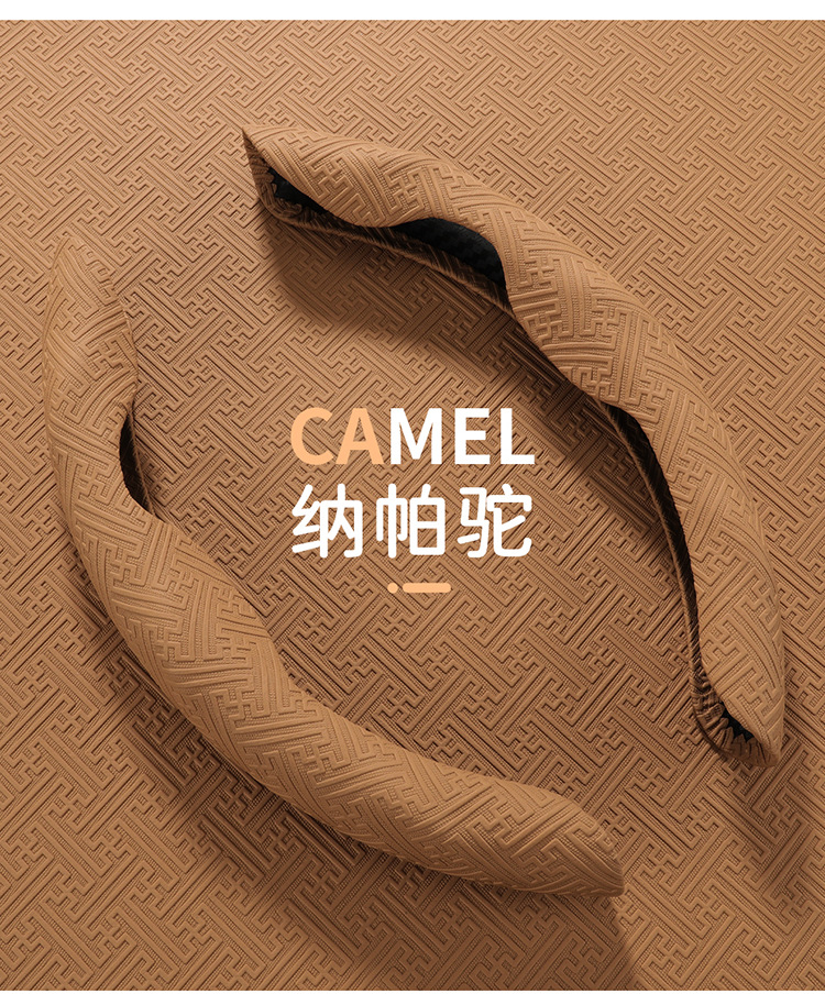 New steering wheel cover made of Nappa leather, non-slip, sweat-absorbent, universal half-cover protector, suitable for all seasons, ultra-thin handlebar cover