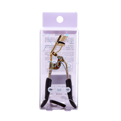 LMLTOP Golden Eyelash Curler with Sunflower Wide-Angle Stainless Steel Eyelash Curling Wand with Adhesive Strip SY519