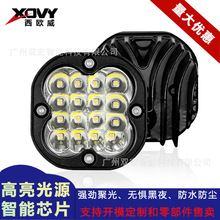 厂家直营 小方灯4排16LED工作灯越野车车顶灯前杠灯摩托车射灯