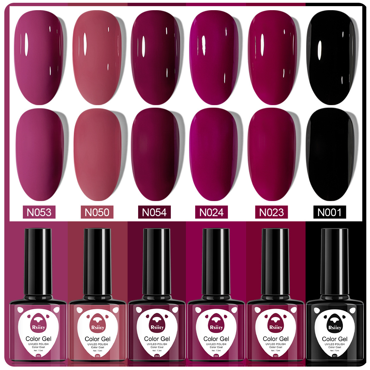 6 colores esmalte de uñas pegamento fototerapia embotellada color popular pintado brillante ojo de gato pegamento UV fototerapia pegamento esmalte de uñas traje de pegamento