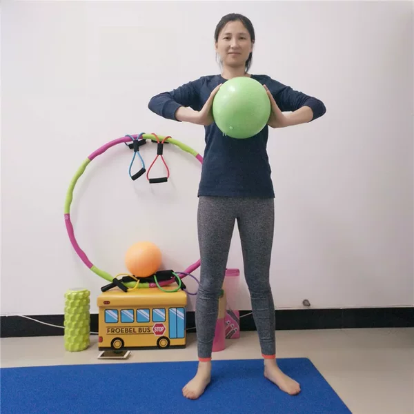 Frosted Surface Explosion Proof Small Mini Yoga Ball 25cm Tube Ball Pilates Ball Inflatable Gymnastics Ball Fitness Ball