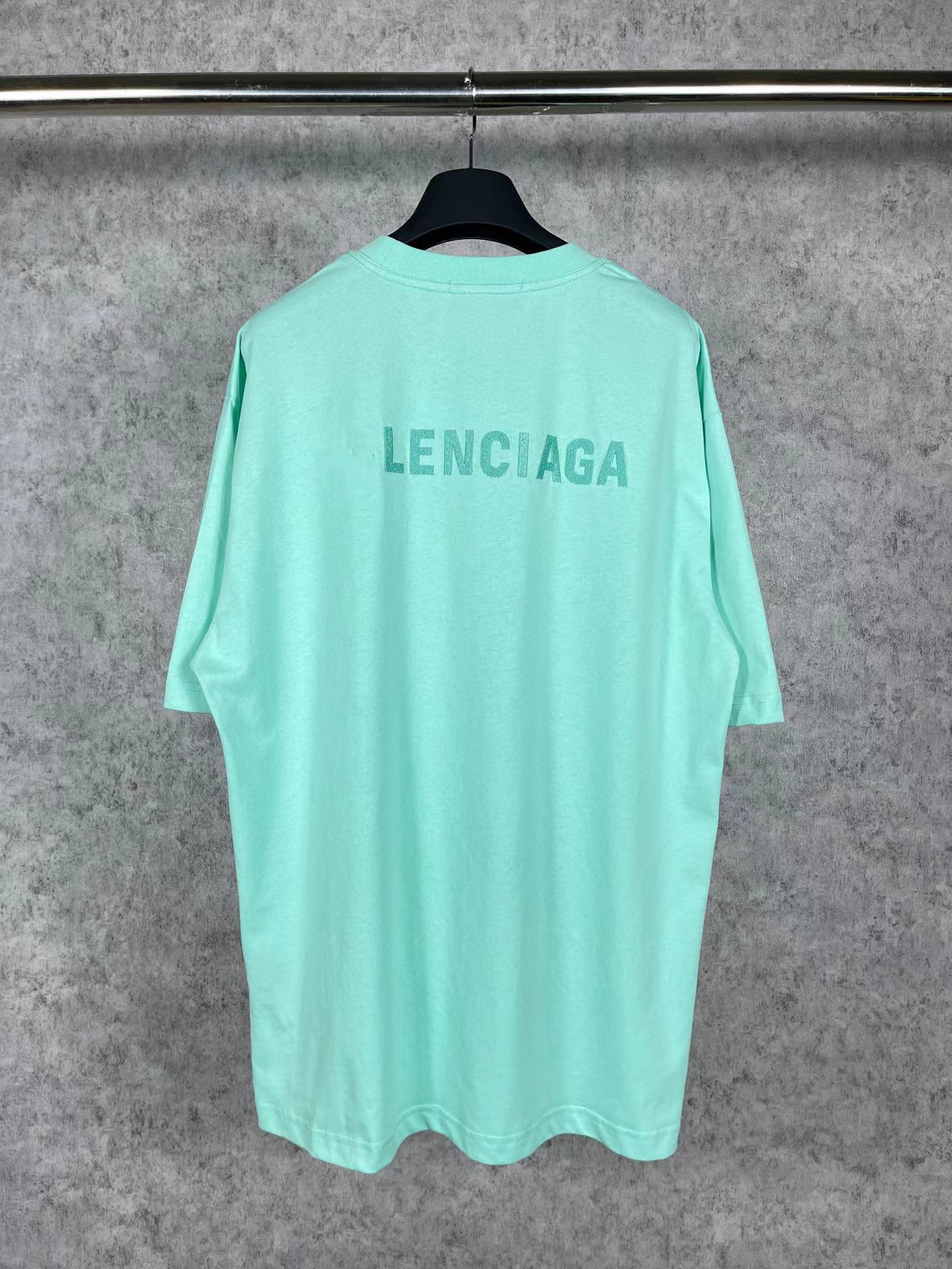 Alta versión París nuevo estilo clásico delantero y trasero B carta bordado usado manga corta Camiseta hombres y mujeres pareja verano