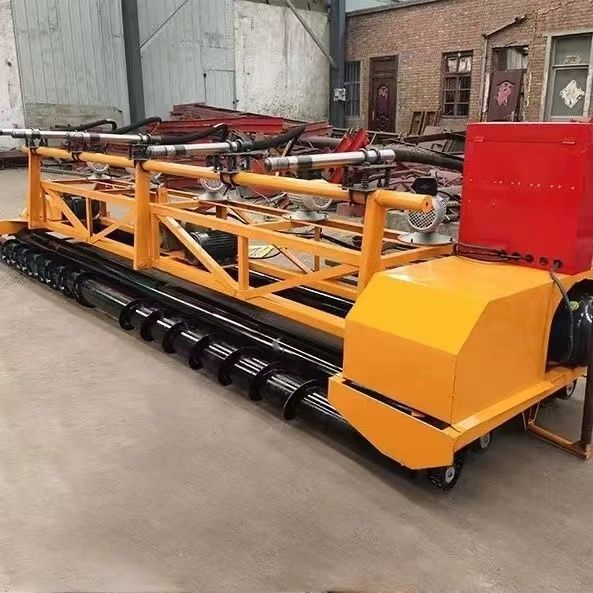 máquina integrada de eliminación de vibración de túnel de pavimentación de hormigón de tres rodillos pavimentación rodillo nivelador de hormigón