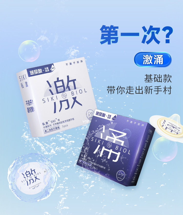 Siki Ultra-Thin Latex Condoms, Medium, Smooth Surface, 2-Piece Pack — detail image 18