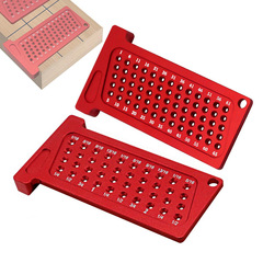 Woodworking marking scale Metric/Imperial T-shaped hole ruler Layout measuring drawing ruler Aluminum T-Ruler