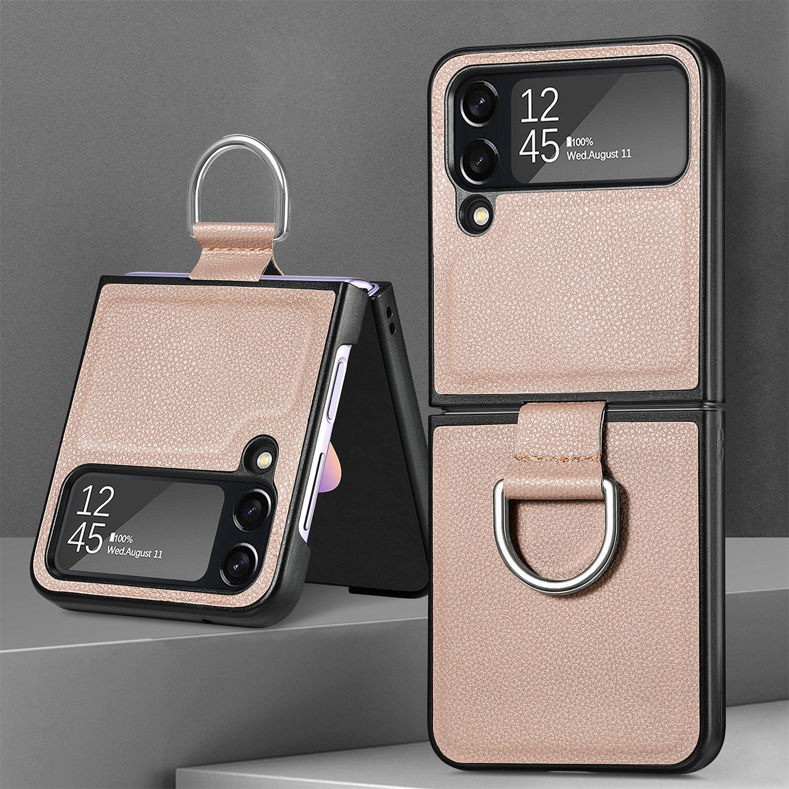 65g Weight Fashion Solid Color Pc Pu Leather Phone Accessories