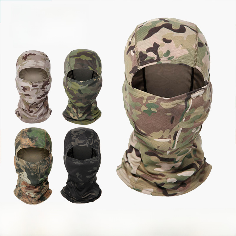 Summer Camouflage Sun Protection Neck Cover Fishing and Cycling Sunshade Mask Neck Sun Protection Breathable Full Face Sun Protection Mask for Men