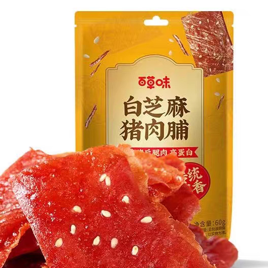百草味白芝麻猪肉脯60g